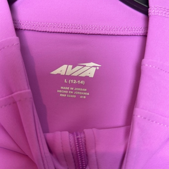 Avia Fleur Purple SoftSculpt Full Zip-Up Active Jacket Size L NWT - Picture 7 of 11
